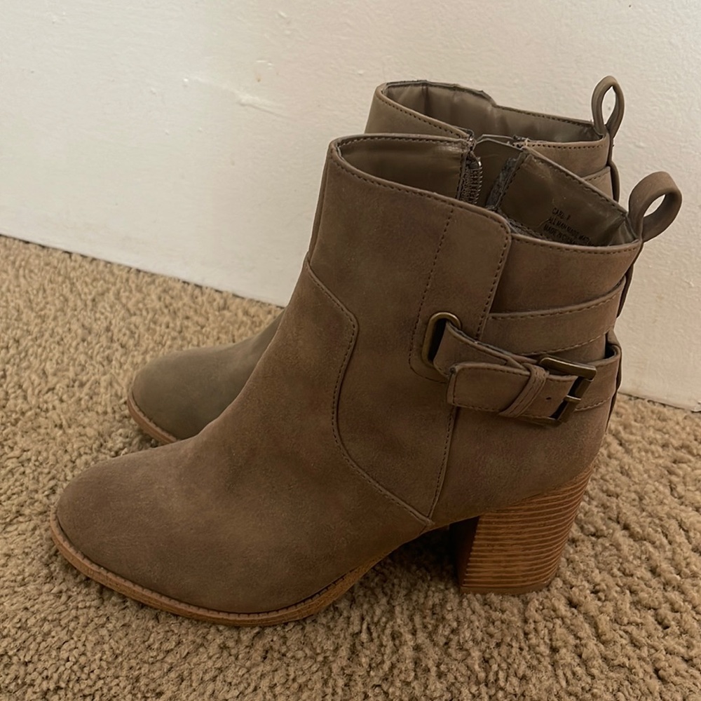 Charlotte Russe Olive Booties